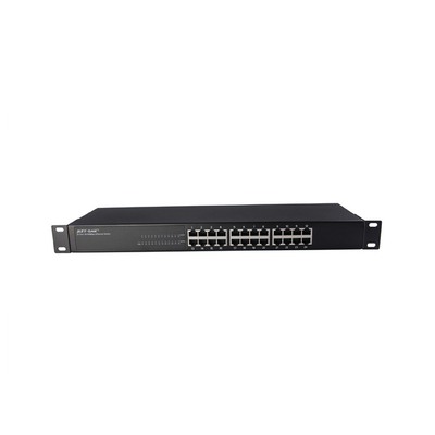 24 Port Gigabit Rack Mount Poe Switch ขนาด 19 นิ้วแบบติดตั้งบนแร็ค Gigabit